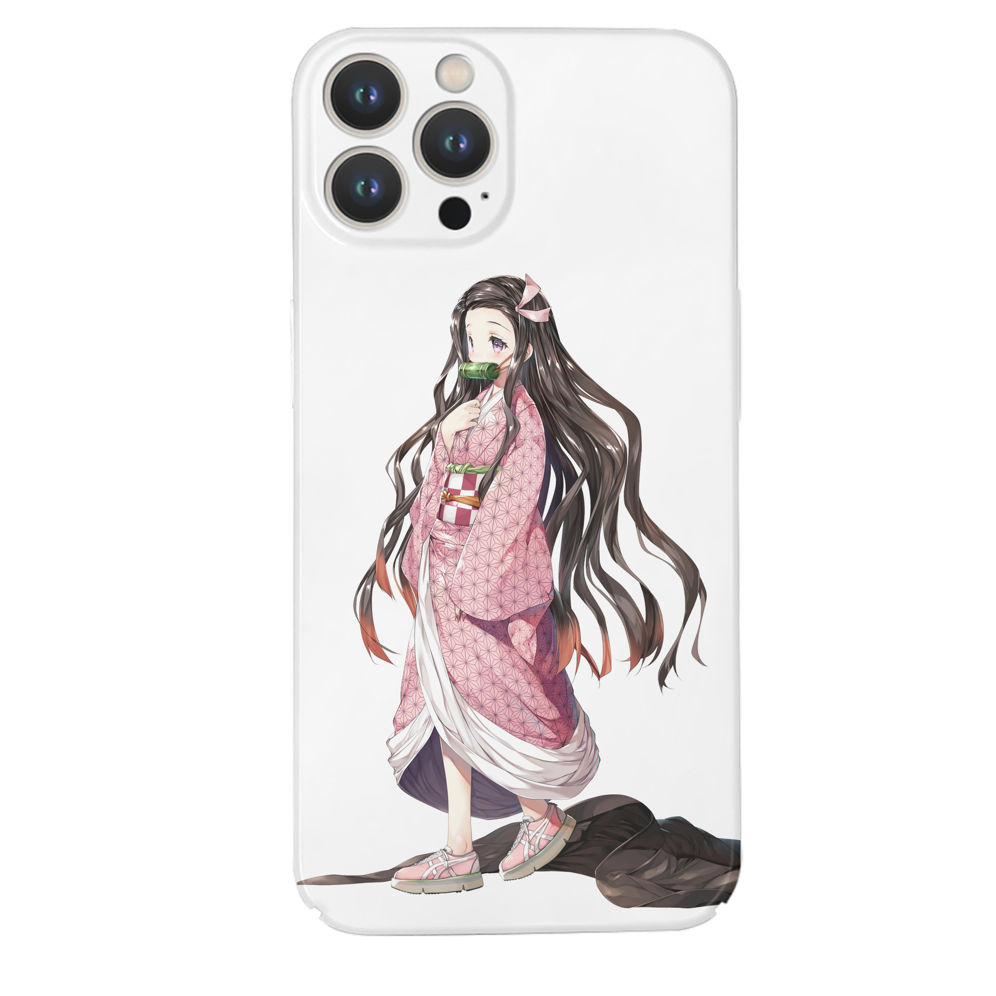 （画像用） 鬼滅の刃（きめつのやいば）竈門 禰󠄀豆子／かまど ねずこ Kamado Nezuko 【iPhone 14シリーズ対応】ハードケース